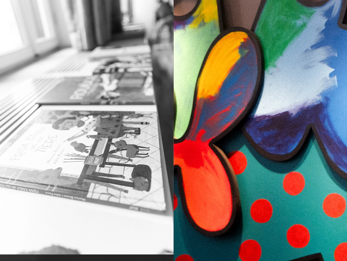 KFO für Kinder in Deggendorf mit kinderfreundlichem Wartebereich und buntem Praxisdesign